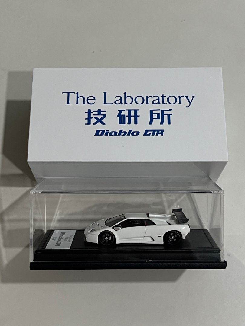 The Laboratory 1/64 Lamborghini Diablo GTR White, Toys