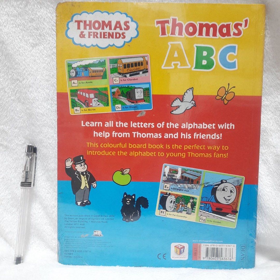 Thomas & Friends: Thomas ABC (Category: Children's Books) located in Quezon City. Submitted by sky_bookstore (Listing ID 1329850300, Image 2). Description: Board book Brand New and Sealed Location: Sauyo, QC Shipping: J&T or Lalamove MOP: Gcash .