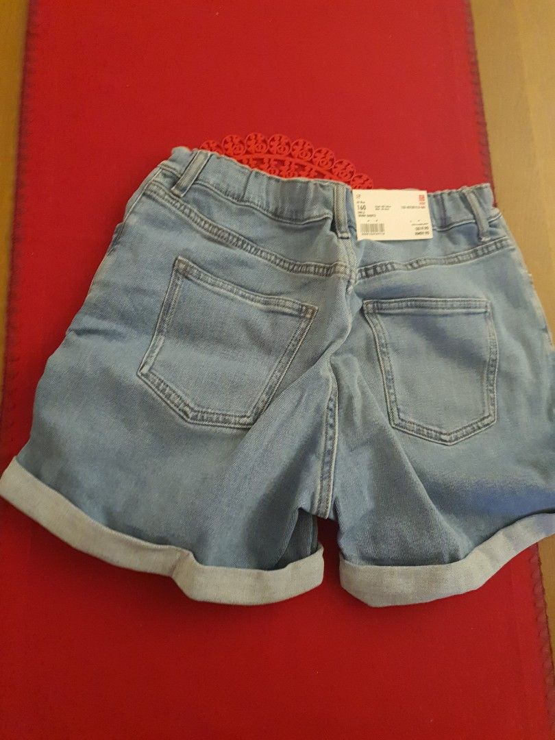 Fashion Uniqlo Short Jeans Uniqlo Girls Blue Denim Shorts, Babies