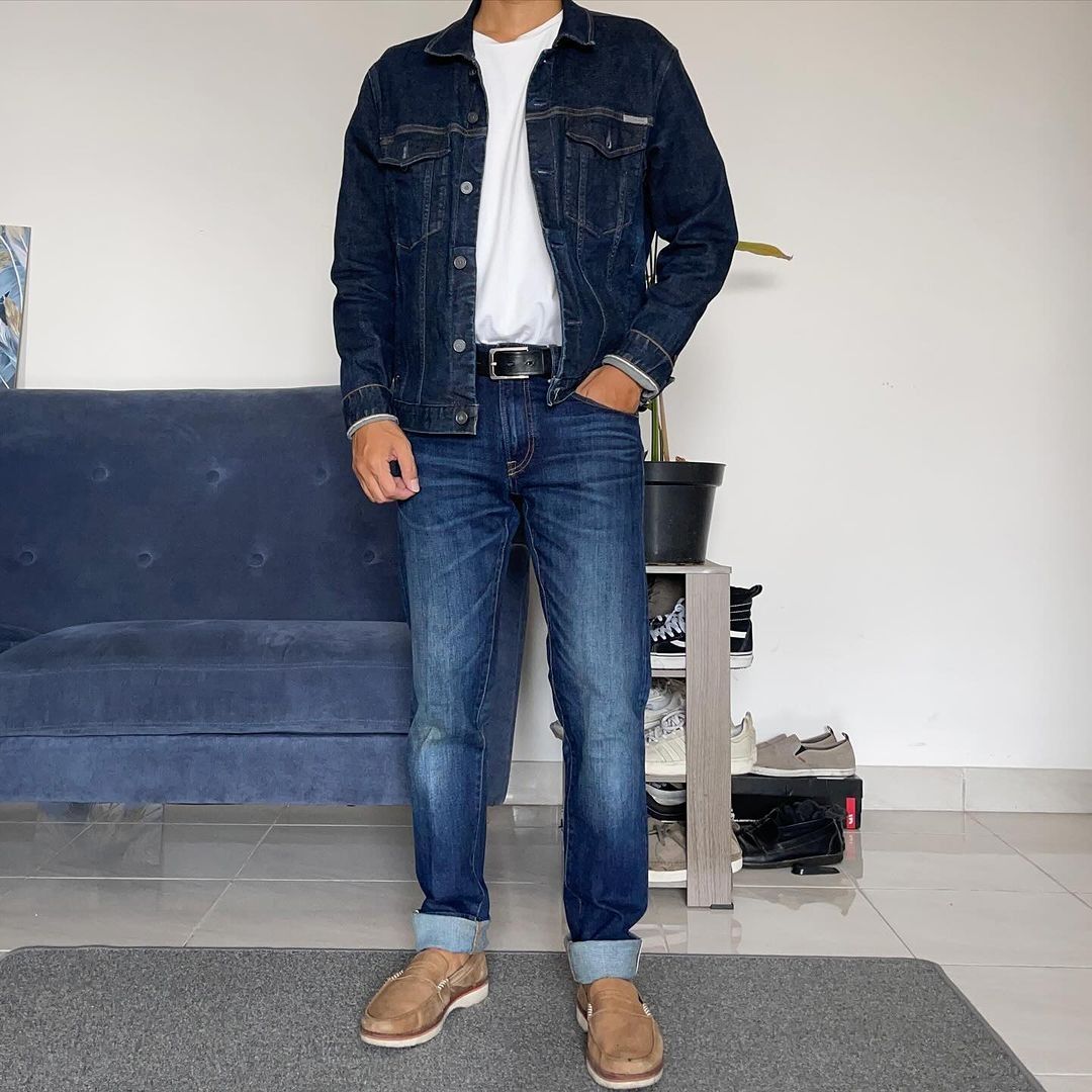 UNIQLO SELVEDGE DENIM KAIHARA SLIM FIT TAPERED INDIGO BLUE WASH