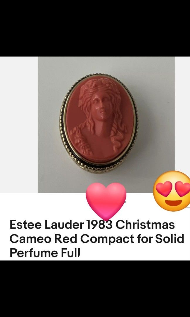Vintage Estee lauder cameo solid perfume (Category: Fragrance & Deodorants) located in Davao. Submitted by bravemoon_556cd5 (Listing ID 1329957595, Image 1). Description: pre owned from USA 🇺🇸 we ship nationwide gcash or bank account payment mode.
