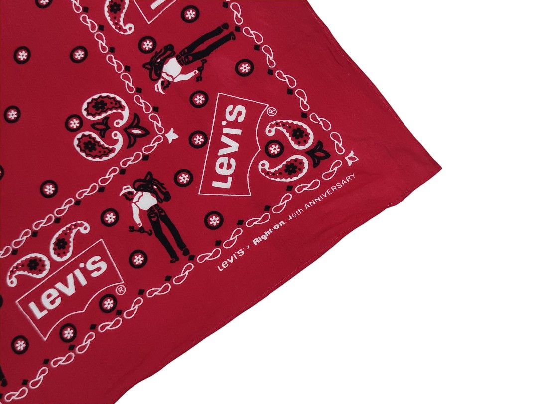 Levi's 60's サドルマン バンダナ カウボーイ ヴィンテージ 片耳 1970's Levi's Vintage Bandana サドルマン 片耳 黒【0613A46