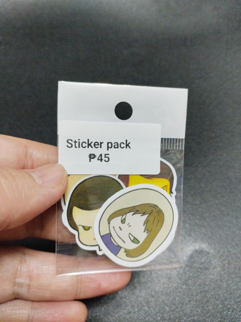 Yoshitomo Nara Sticker pack (Category: Art & Prints) located in Manila. Submitted by krystalchewey_ (Listing ID 1329908413, Image 2). Description: actual photo posted 5pcs each pack random.