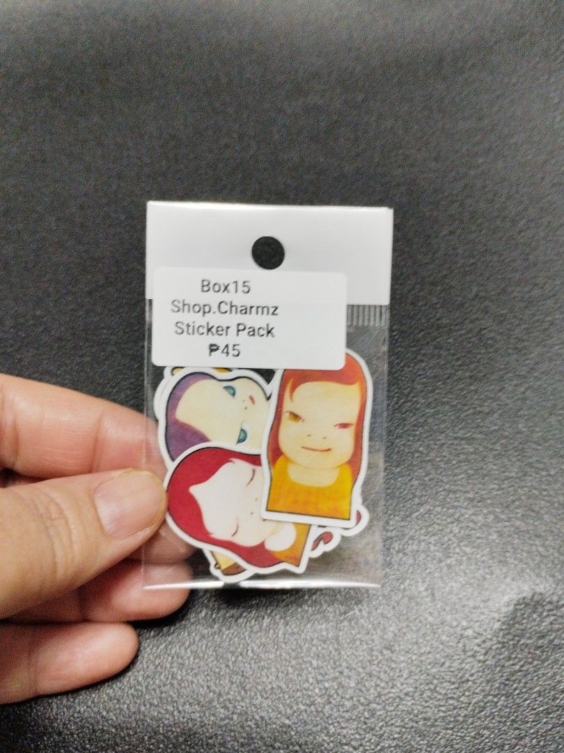 Yoshitomo Nara Sticker pack (Category: Art & Prints) located in Manila. Submitted by krystalchewey_ (Listing ID 1329908413, Image 3). Description: actual photo posted 5pcs each pack random.