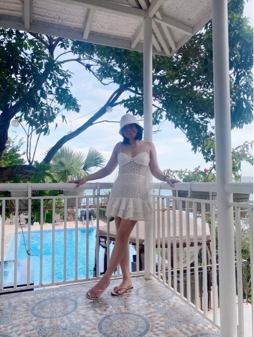 Zara white eyelet summer dress (Category: Dresses) located in Manila. Submitted by cathycart (Listing ID 1329944346, Image 3). Description: Zara white eyelet midi dress. Small size, in good condition. Used once during the summer. Photos #Ctto.