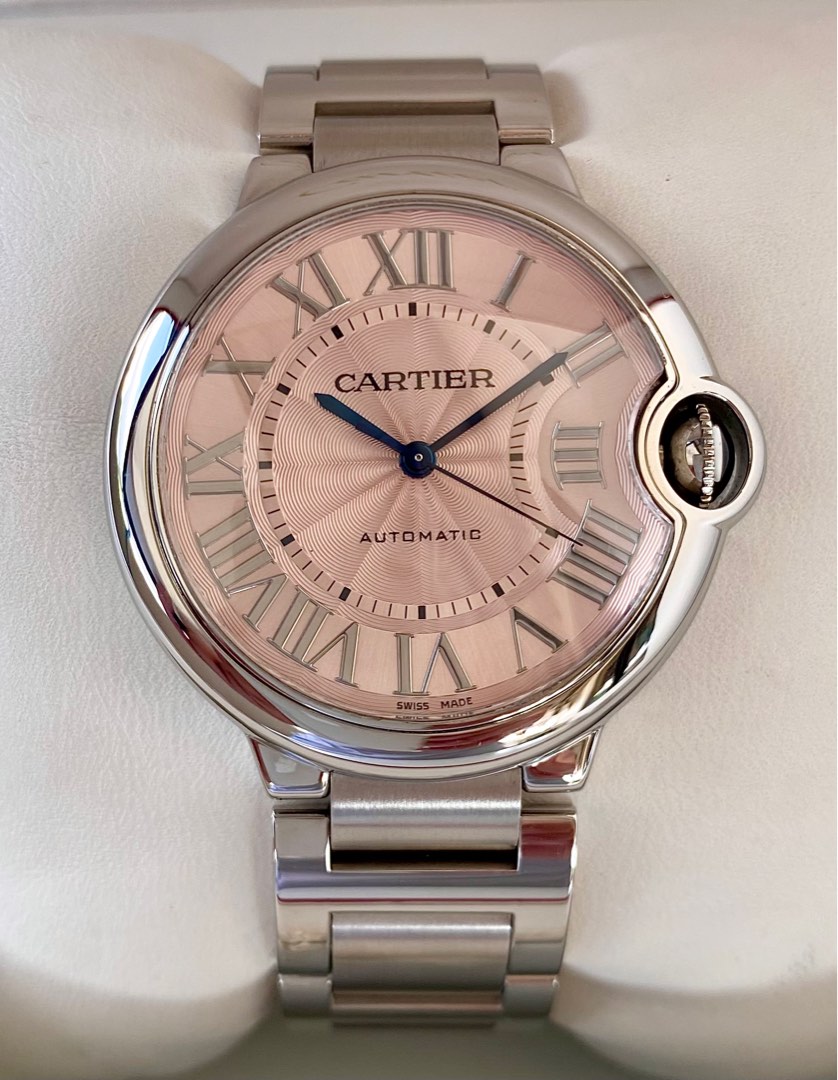 Cartier ballon bleu pink dial online