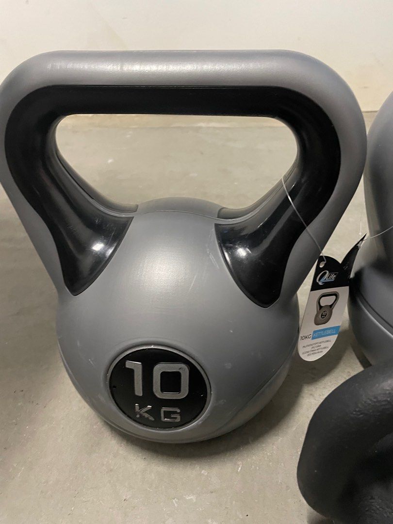 2 X 10 KG kettlebell 1 X 6 KG Sports Equipment Exercise Fitness Weights Dumbbells on Carousell