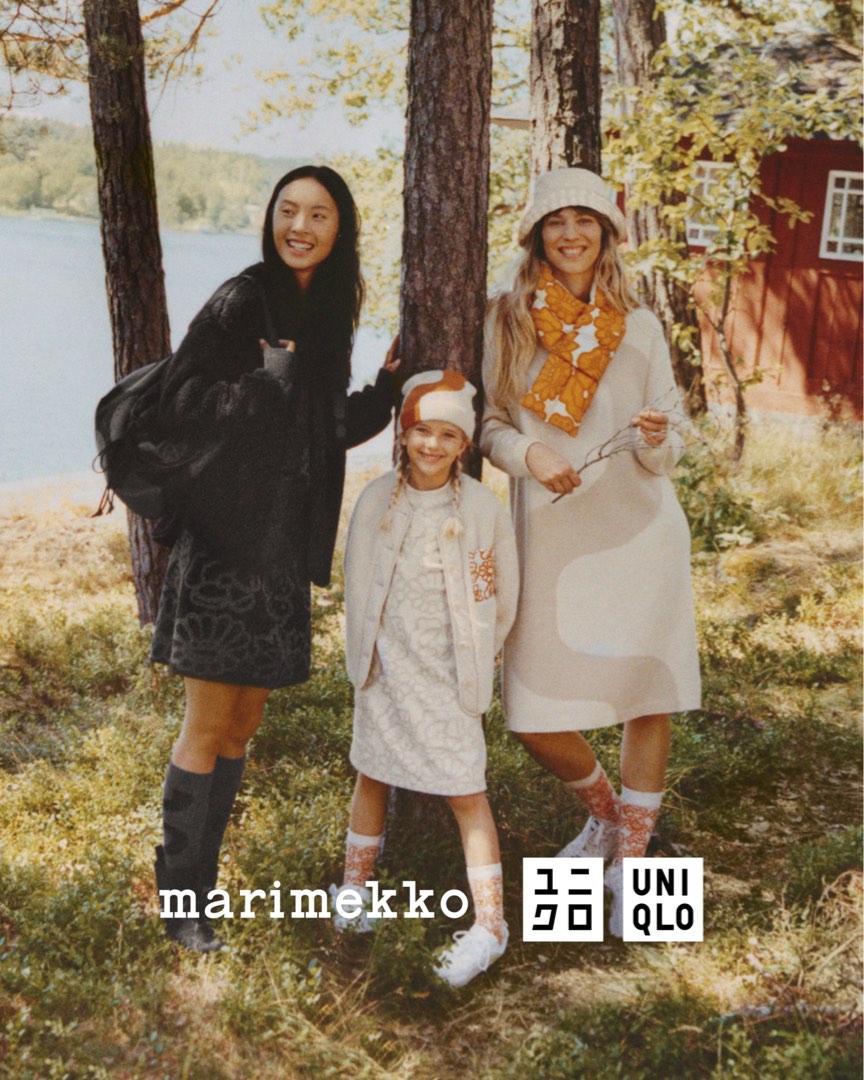 代購‼️ Uniqlo x Marimekko 秋冬 2024 聯乘系列：女裝 / 童裝 服飾 ( HEATTECH 樽領 長袖T恤 保曖打底