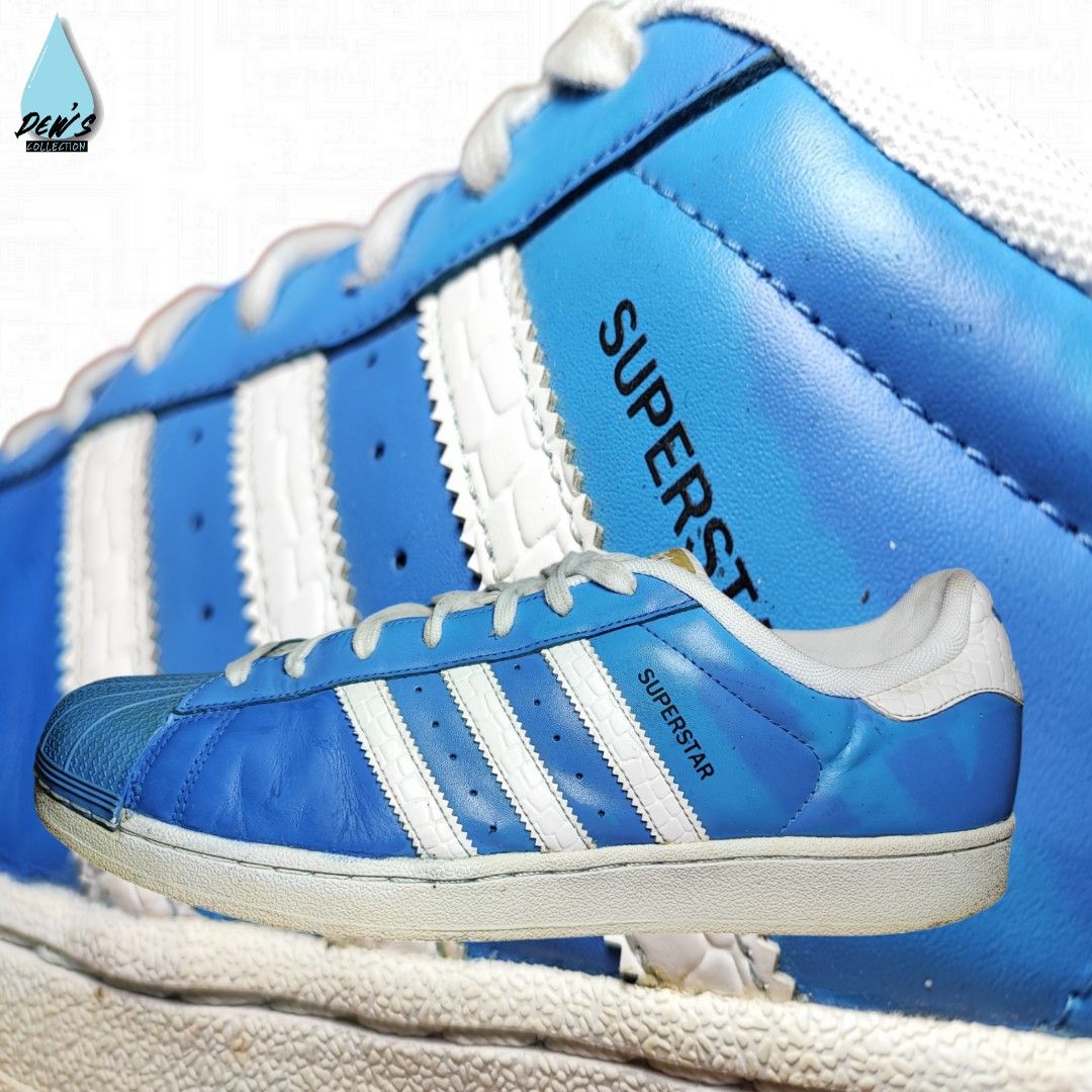 Adidas superstar ray blue sales