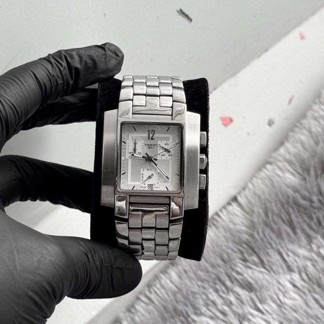Barunya 5jt Jam Tangan Tissot 1853 Tank Swiss Made Chronograph Original Fesyen Pria Jam Tangan di Carousell