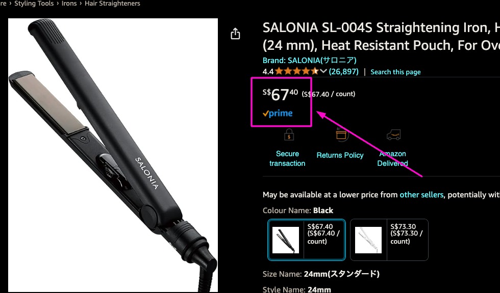 Salonia flat iron discount