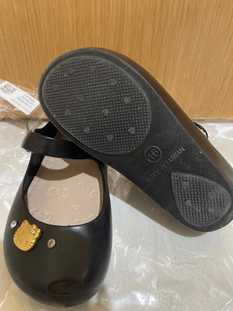 Black Hello Kitty Jelly Shoes Ballet Flats Mothercare Babies Kids Babies Kids Fashion on Carousell
