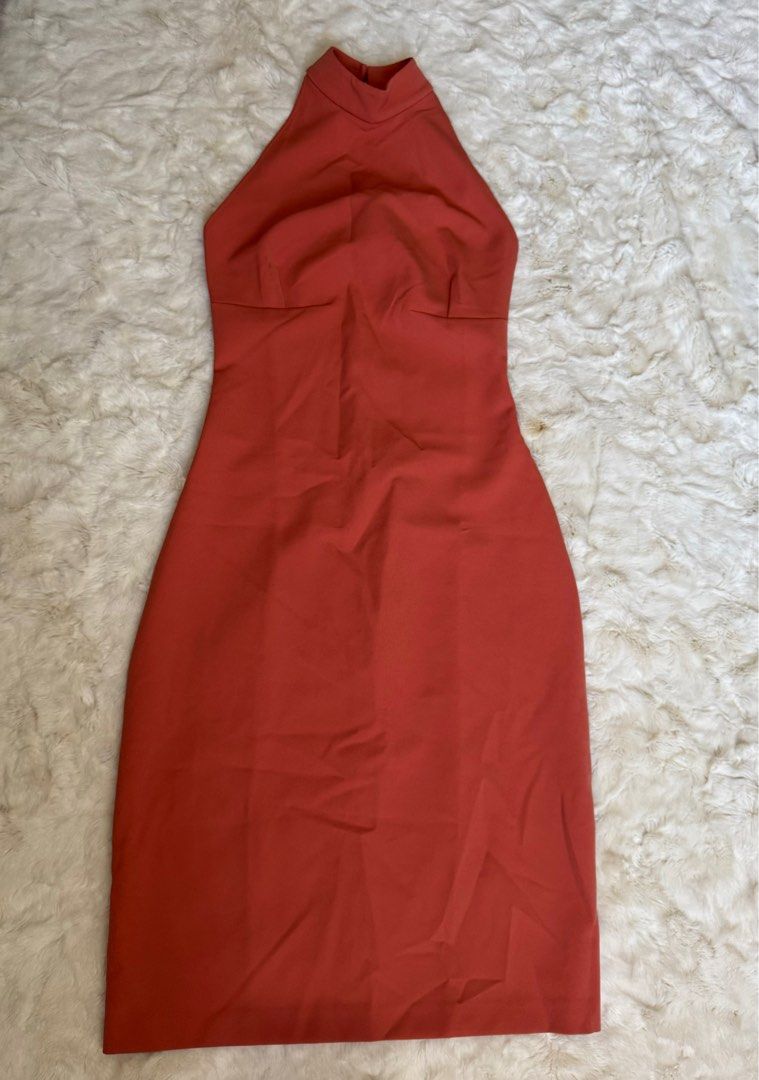 pink halter neck maxi dress Tropicalia Sand Halter Zara Dress – Lucy Rose main image 0