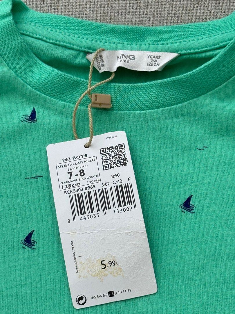 Brand New Boys Tshirt (Category: Babies & Kids Fashion) located in Muntinlupa City. Submitted by time2declutter (Listing ID 1333899241, Image 2). Description: Brand new Tshirt for boys 128 cm For 7-8 years ole.