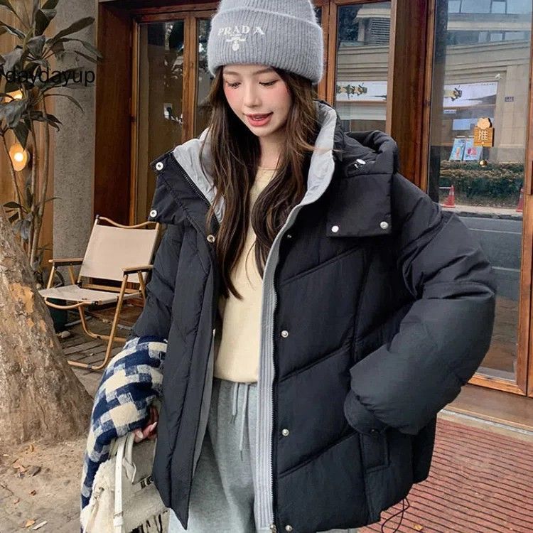 BRAND NEW IN STOCK Women Short Thick Down Cotton Jacket Winter Warm Loose Coat Windproof And Waterproof Jacket Women s Fashion Coats Jackets and Outerwear on Carousell