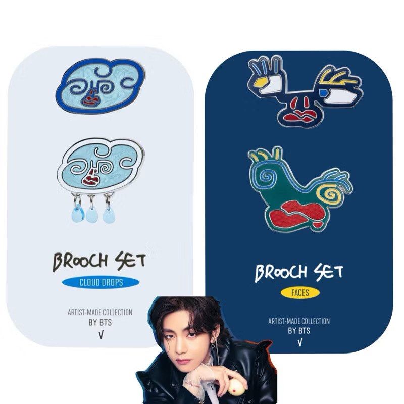 BTS Artist Made Collection Brooch set FACES by V Taehyung, Hobbies