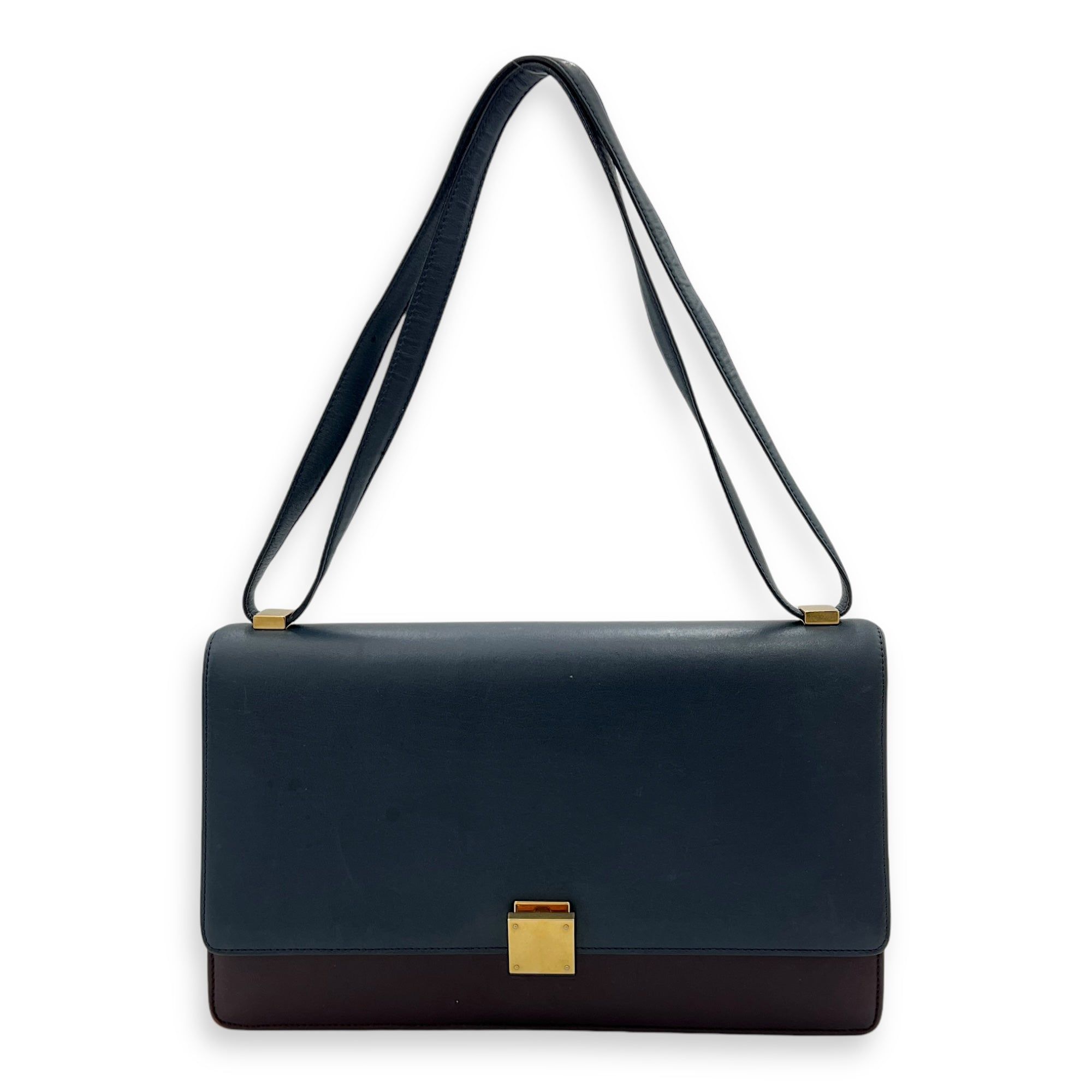 Celine Case Flap Medium Shoulder bag in Calfskin Gold Hardware