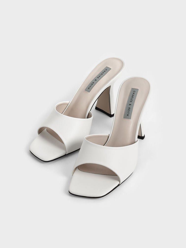 Keith Square Toe Mules Heels Charles Keith Square Toe Heeled Mules