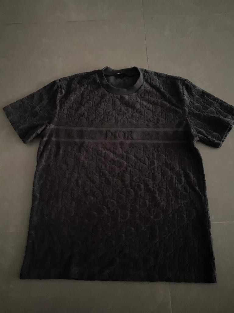 トップス CHRISTIAN DIOR\"TOWEL MATERIAL\"RELAX TEE CHRISTIAN DIOR