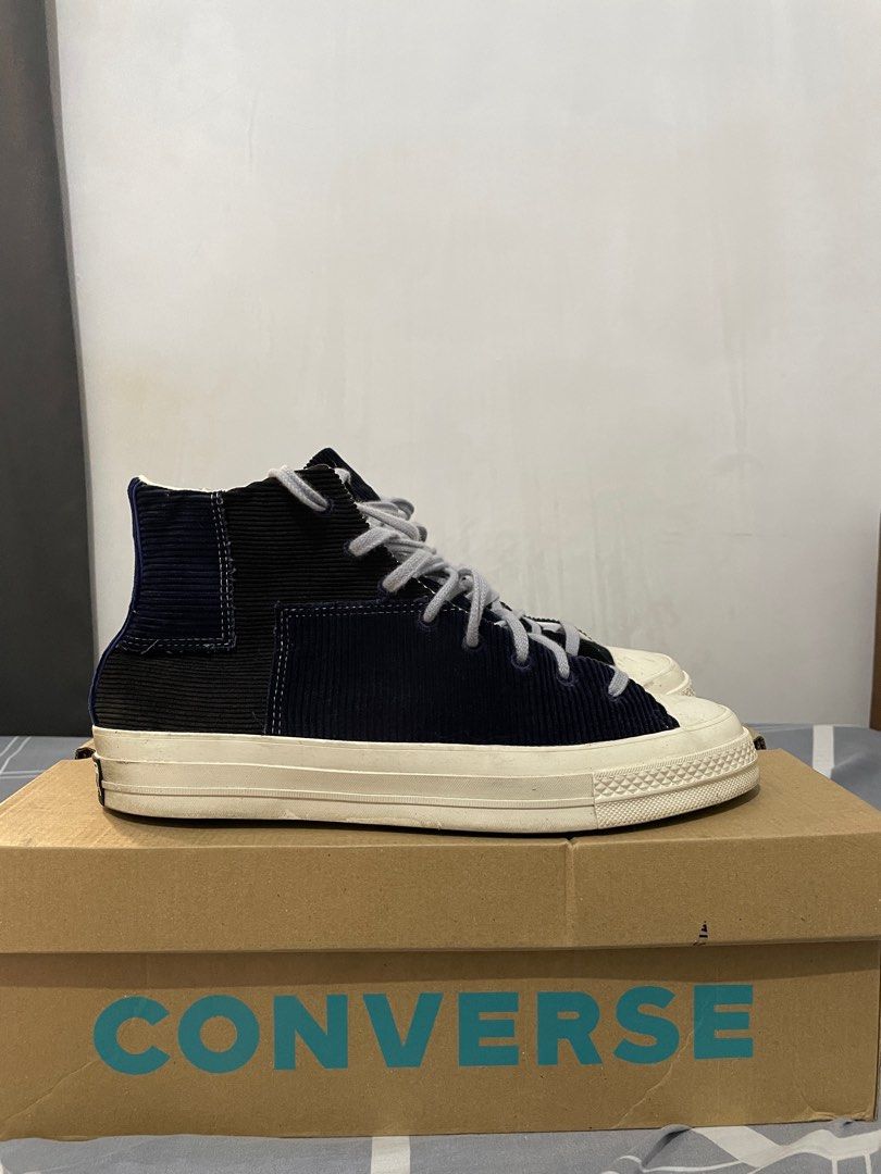 Chuck 70 Beyond Retro (Category: Sneakers) located in Las Pinas. Submitted by andre_iii (Listing ID 1333901760, Image 1). Description: For sale: Chuck 70 Beyond Retro Navy/Black RFS: Decluttering * 9/10 Condition with box * Minor scuffs across sole * Insoles included are bnew, I used orthopedic insoles throughout my use Will send more detailed pics via DM Shipping shouldered by the buyer Thank you!.