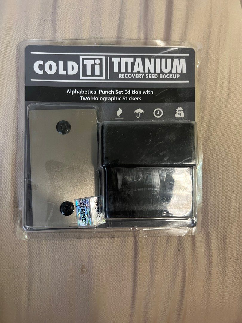 Cold ti recovery seed backup, 電腦＆科技, 商務用科技產品- Carousell