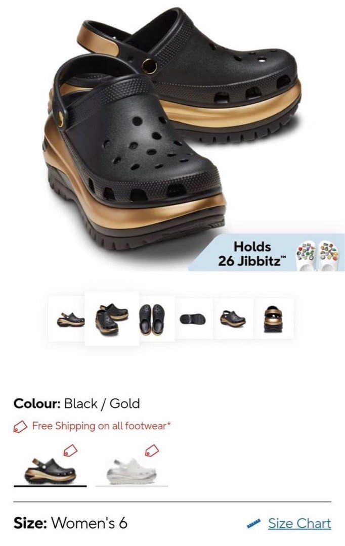 Crocs Singapore Bugis Sale Offer] CROCS Mega Crush Metallic