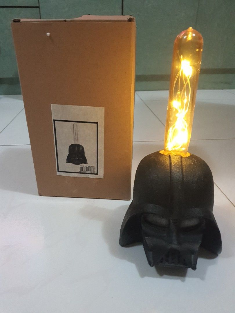 Dark Vader lamp (Category: Art & Prints) located in Singapore. Submitted by sparkbt (Listing ID 1333976310, Image 1). Description: Battery operated Dark Vader lamp. Used 3 x AAA battery.