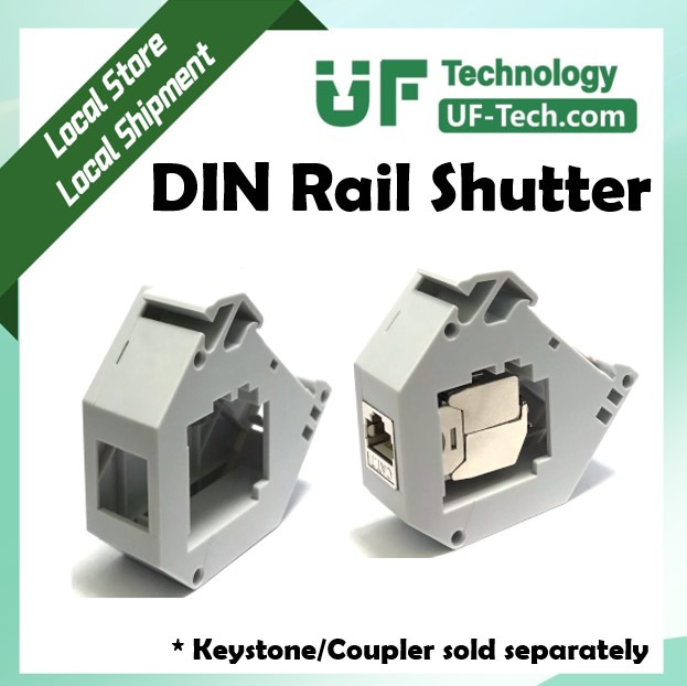 DIN Rail Shutter + Coupler/Keystone, Computers & Tech, Parts ...