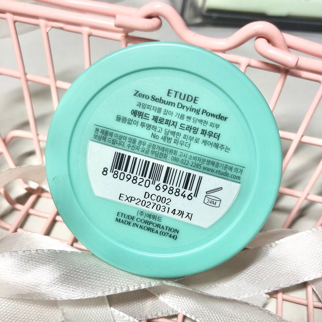 ETUDE Zero Sebum Dryng Powder (Category: Makeup) located in Caloocan City. Submitted by nadicart (Listing ID 1333917086, Image 2). Description: For sale ETUDE Zero Sebum Dryng Powder 🛒✨ perfect korean makeup setting powder! Selling for 199 only rfs: not being used.