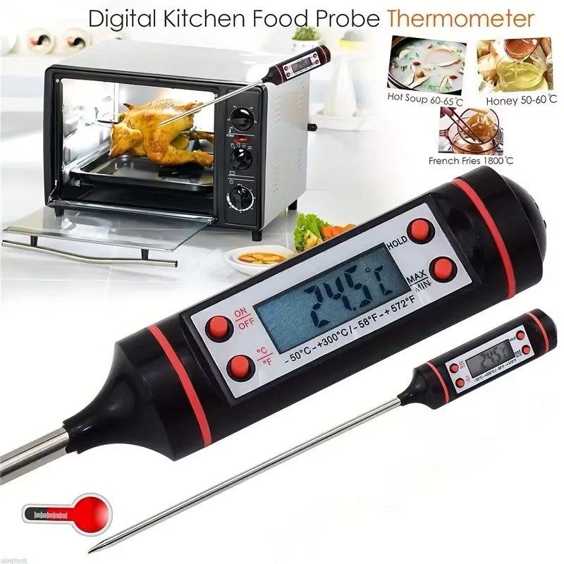 Food Temperature Sensor Meter Gauge Tool, Furniture & Home Living ...