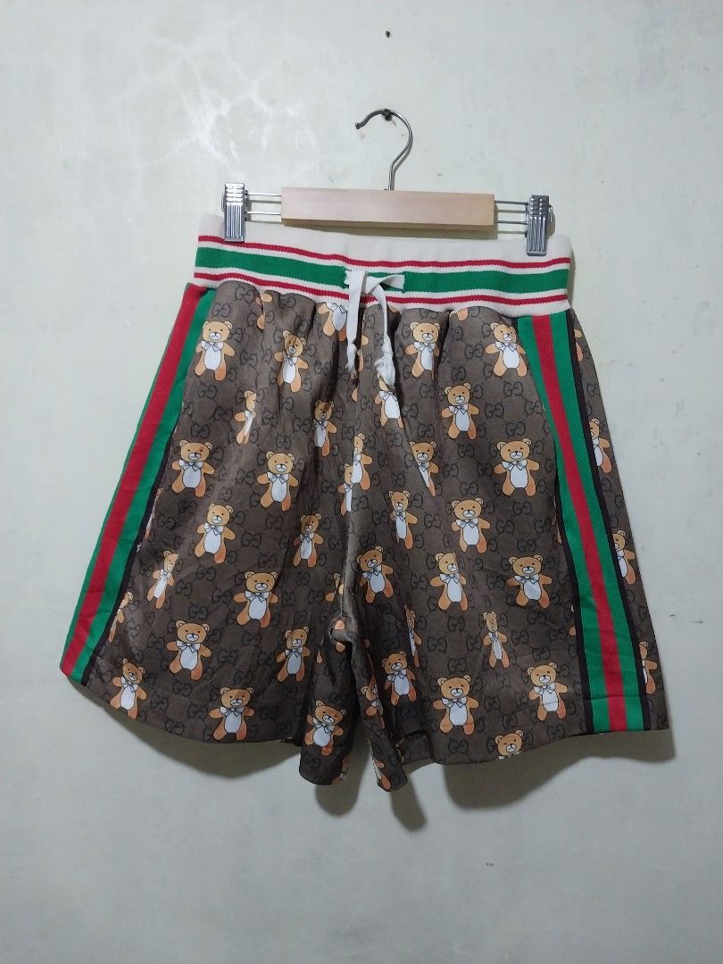 Gucci bear GG aop shorts Men s Fashion Bottoms Shorts on Carousell
