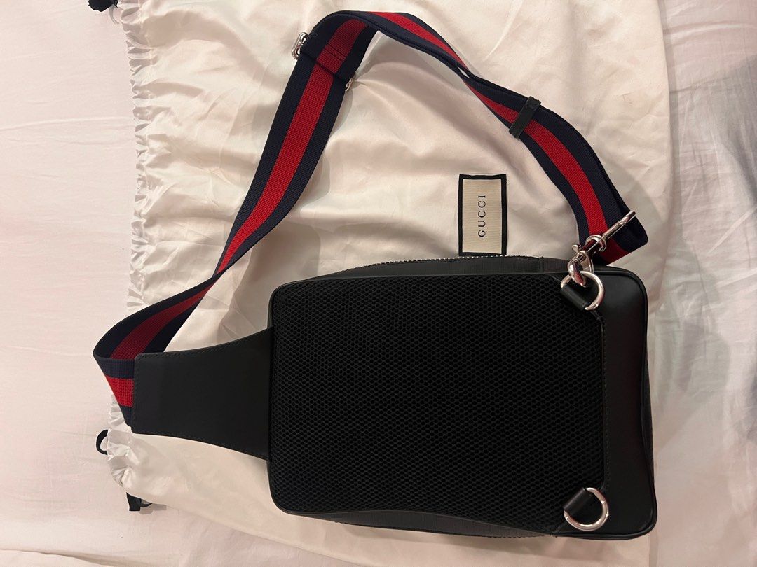 Gucci gg supreme sling backpack