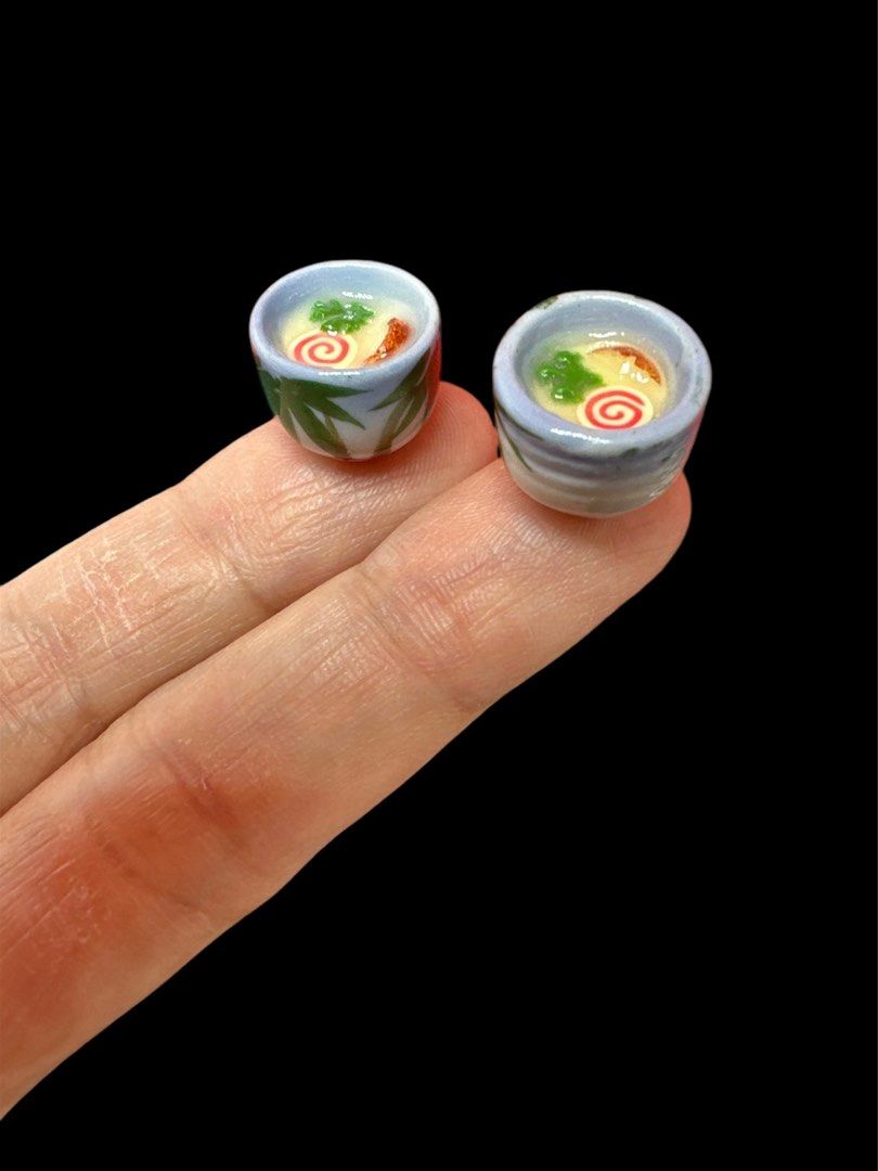 Handmade Miniature Chawanmushi, Japanese savoury steamed egg custard, clay, resin, 1 bowl (Category: Handmade Craft) located in Singapore. Submitted by mini.collectibles.1 (Listing ID 1333736167, Image 1). Description: Handmade Miniature Chawanmushi, Japanese savoury steamed egg custard, clay, resin, 1 bowl All are handmade. Size may varies. May have finger pressing stains. Made from clay. Miniature Showcase Display Store at the address below: Bl