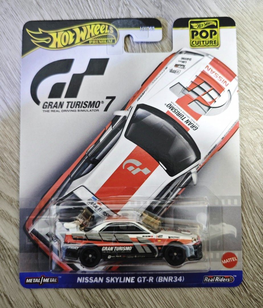 Hot Wheels Pop Culture Gran Turismo 7 Nissan Skyline GTR BNR34 Hobbies Toys Toys Games on Carousell