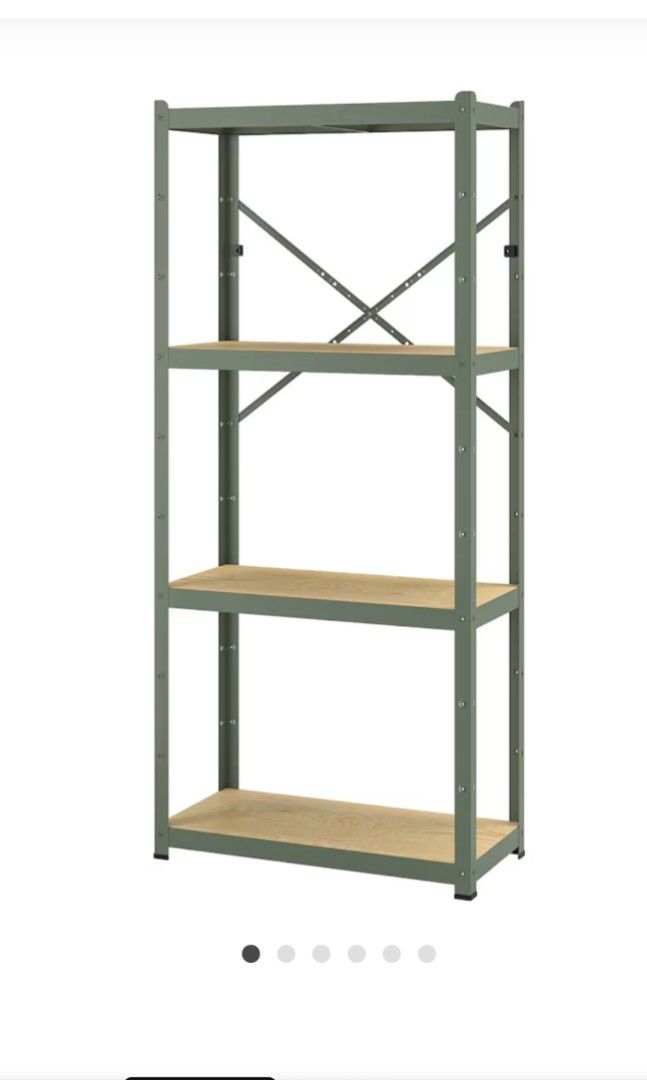 Ikea Metal Rack Furniture Home Living Furniture Shelves Cabinets Racks on Carousell