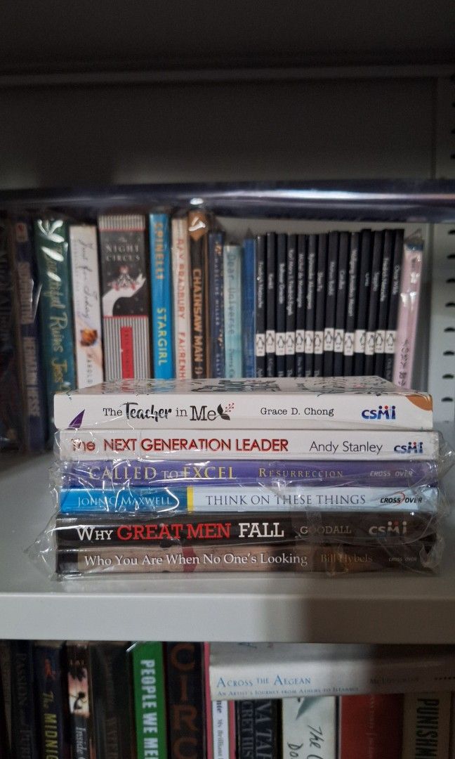 Inspirational Books (Category: Storybooks) located in Manila. Submitted by tinypluto (Listing ID 1334006078, Image 1). Description: Books for sale! Decluttering to make space for new ones. P 35.00 EACH SOLD - why great men fall SOLD - think on these things *The Teacher in Me has highlights on the first few pages but the rest are clean Payment first via Gcash or BPI before shipping out. Shipping via Grab, Lalamove, JnT only; SF to be shouldered by
