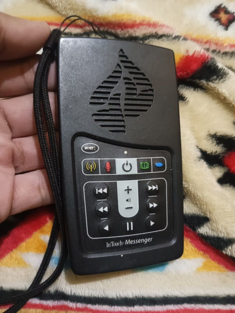 Intouch messenger pocket radio and player (Category: Portable Audio Accessories) located in Quezon City. Submitted by markgolveo (Listing ID 1333875867, Image 3). Description: Intouch messenger pocket radio and player tested working good baattery charging and capacity with radio , tf card mp3 playing, flashlight functionality with built in bible audio verses and lectures preloaded inside.