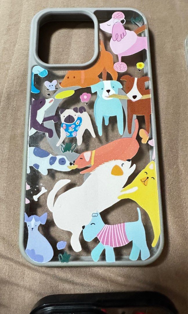 iPhone 15 Pro Max cases (Category: Cases & Sleeves) located in Quezon City. Submitted by kmaeb (Listing ID 1333972433, Image 3). Description: Casetify inspired only Take all for 550 pesos Cherry case- 200 pesos Halloween case- 150 pesos Dog case- 150 pesos Floral holographic case- 120 pesos RFS: decluttering.