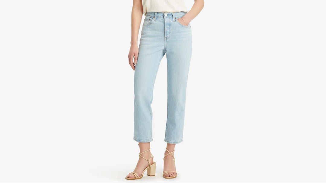 Levi's 501 Original Cropped Jeans, Fesyen Wanita, Pakaian Wanita