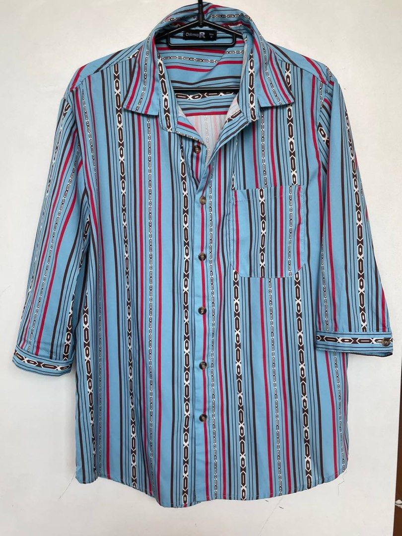 Light Blue Button Down (Category: Shirts) located in Singapore. Submitted by miloandcheesecake (Listing ID 1333936980, Image 1). Description: Kinda funky and hipster-looking button down, loose fitting and might be suitable to wear as in outerwear or as an oversized top ! Price is negotiable .