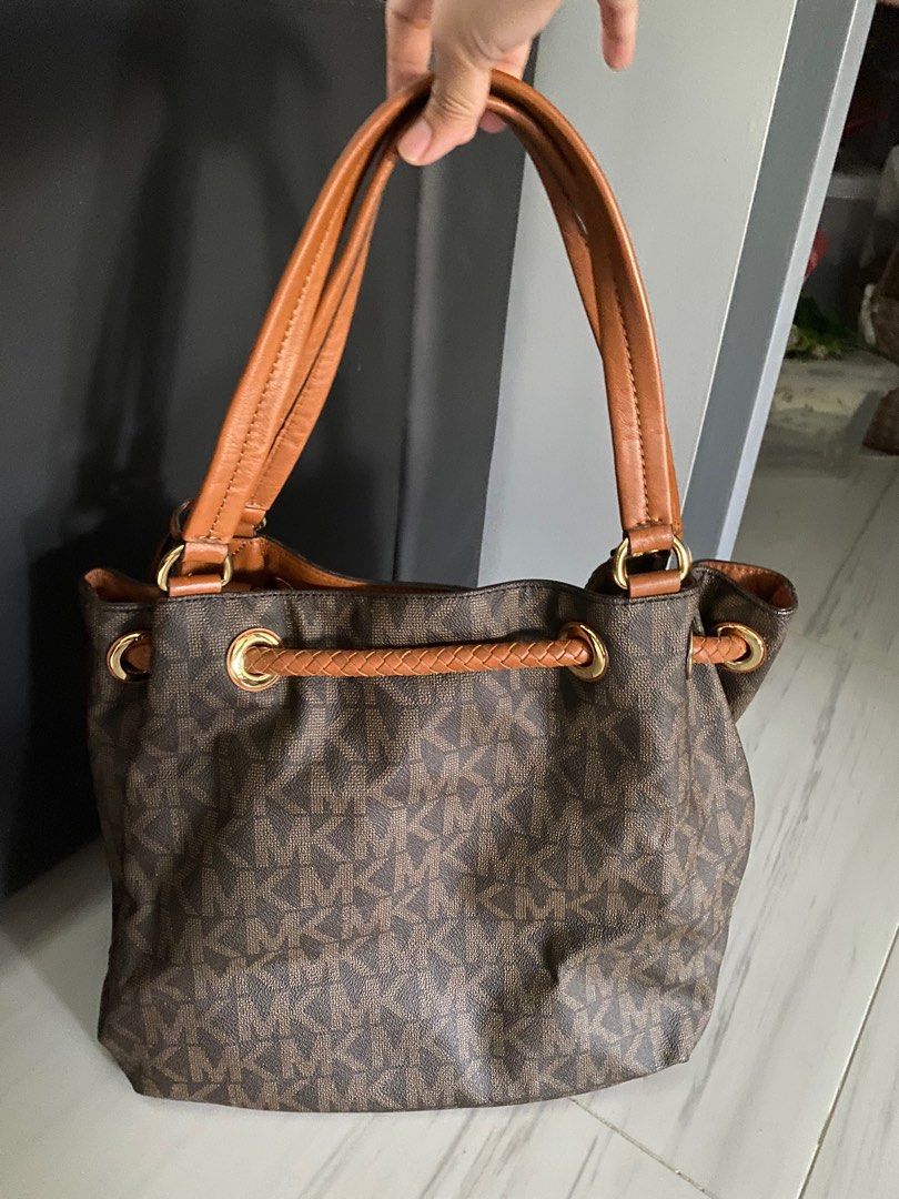 Michael kors large theany gathered tote