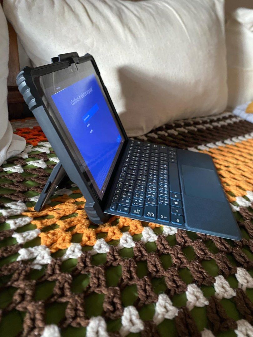 Microsoft Surface Go 1st Generation (Category: Laptops & Notebooks) located in Quezon City. Submitted by wjsn_fan (Listing ID 1333925782, Image 2). Description: 8GB RAM, 128GB SSD Windows 10 Clear camera Good for basic work (MS Office, Google Workspace, Browsing, watching movies) Comes with armor case and original surface keyboard dock worth 5k Charger is also included. 9.5k negotiable, PM for more details! More info: https://support.microsoft.co