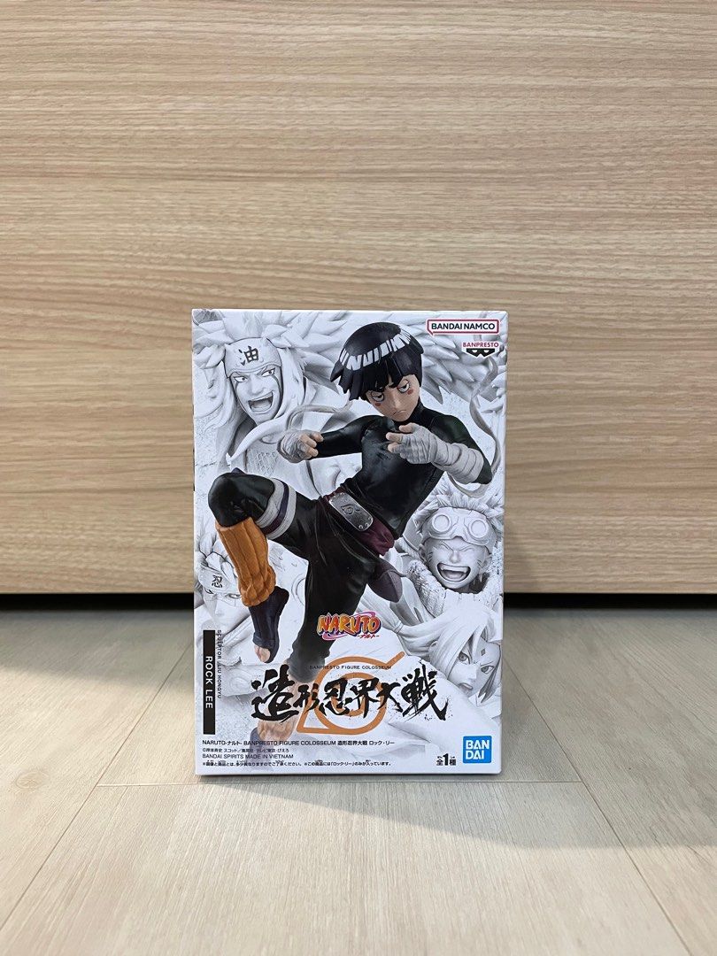 Naruto Banpresto Figure Colosseum Rock Lee (Category: Toy Figures) located in Singapore. Submitted by mqcollector (Listing ID 1333895827, Image 2). Description: Product Features Made of plastic Based on the Naruto series Part of the Figure Colosseum line Highly detailed Non-articulated.