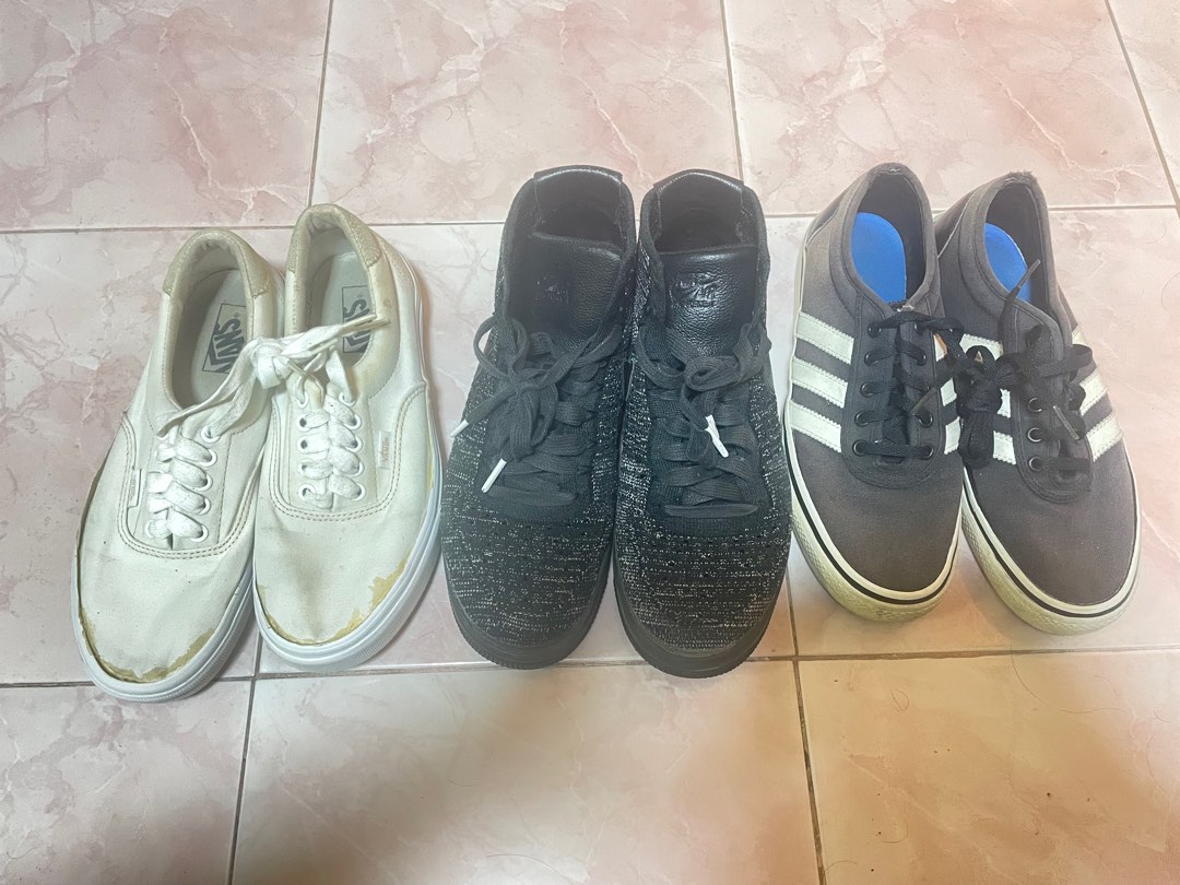 Nike air force flyknit adidas vans authentic white Men s Fashion Footwear Sneakers on Carousell