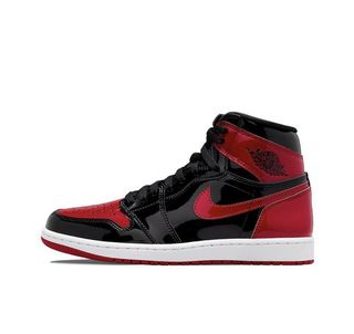 Jordan 1 white patent best sale
