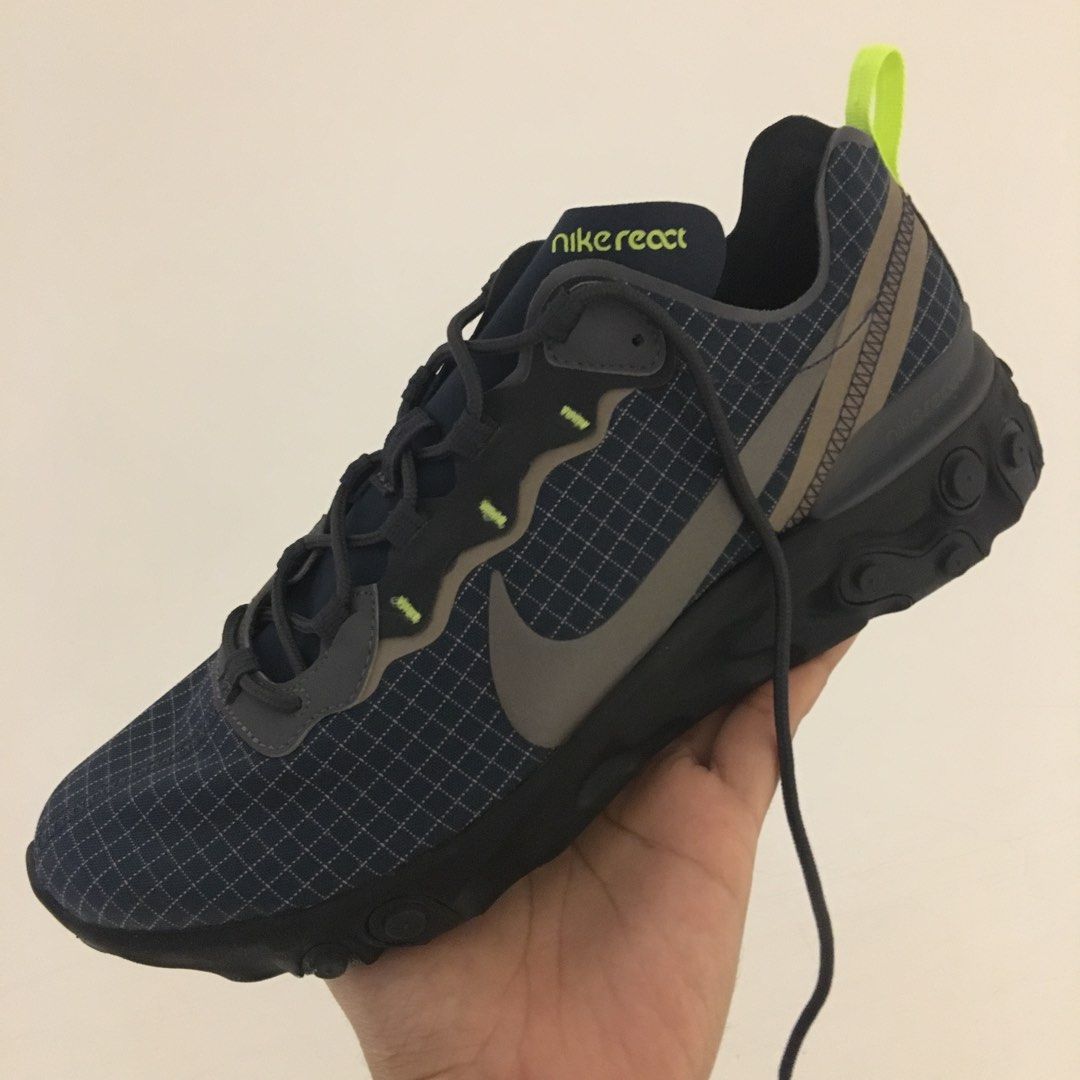 Nike React element 55 (Category: Sneakers) located in Kuala Lumpur. Submitted by syh_adn (Listing ID 1333942584, Image 2). Description: .