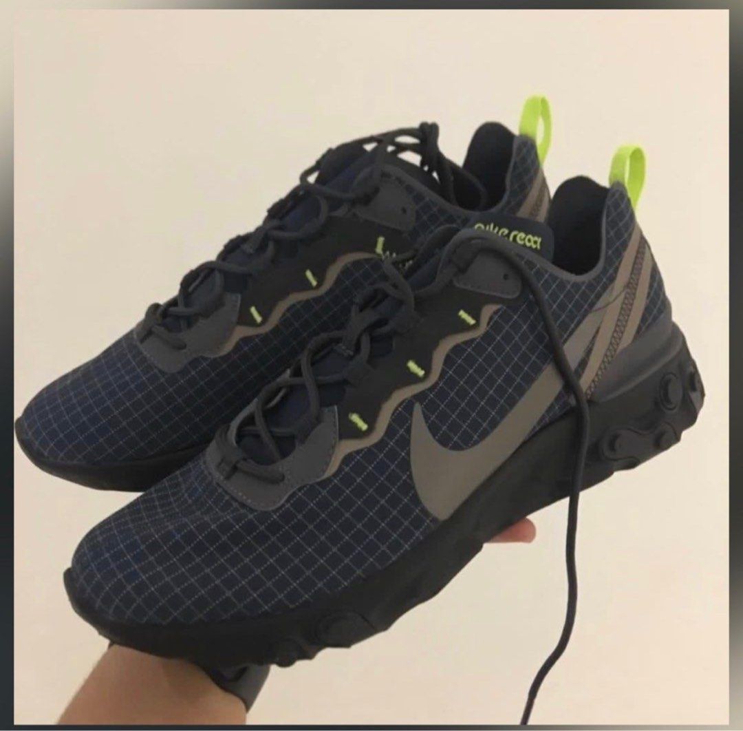 Nike React element 55 (Category: Sneakers) located in Kuala Lumpur. Submitted by syh_adn (Listing ID 1333942584, Image 1). Description: .