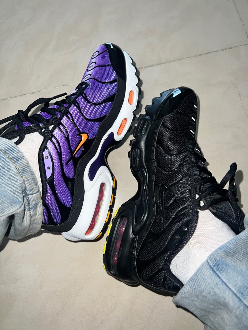 Nike Tn Purple Black GS UK 4.5 Eu 37.5 READ CAPTION Men s Fashion Footwear Sneakers on Carousell
