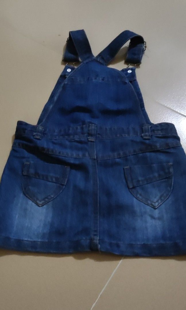 Denim overall skirt youth online