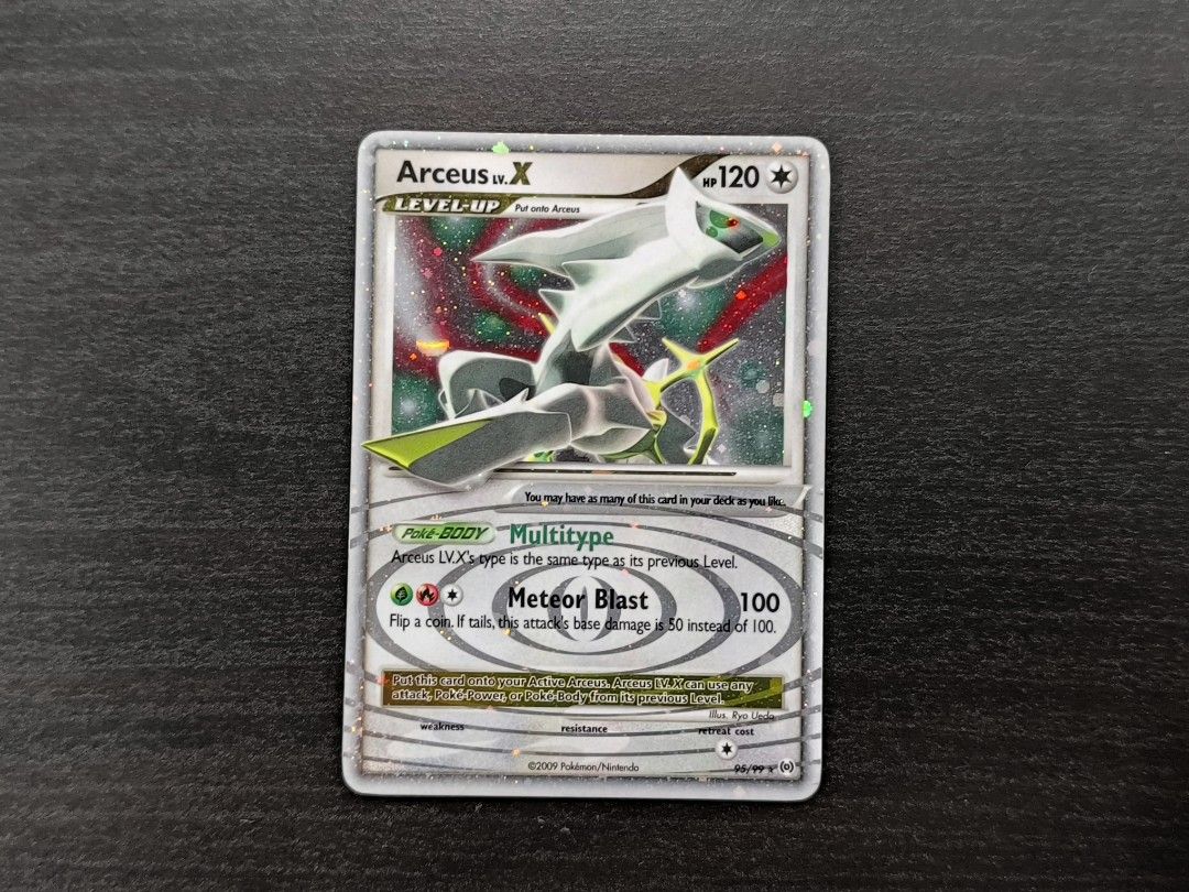 Pokemon Arceus LV X 95/99 Platinum Arceus, Hobbies & Toys, Toys & Games on  Carousell